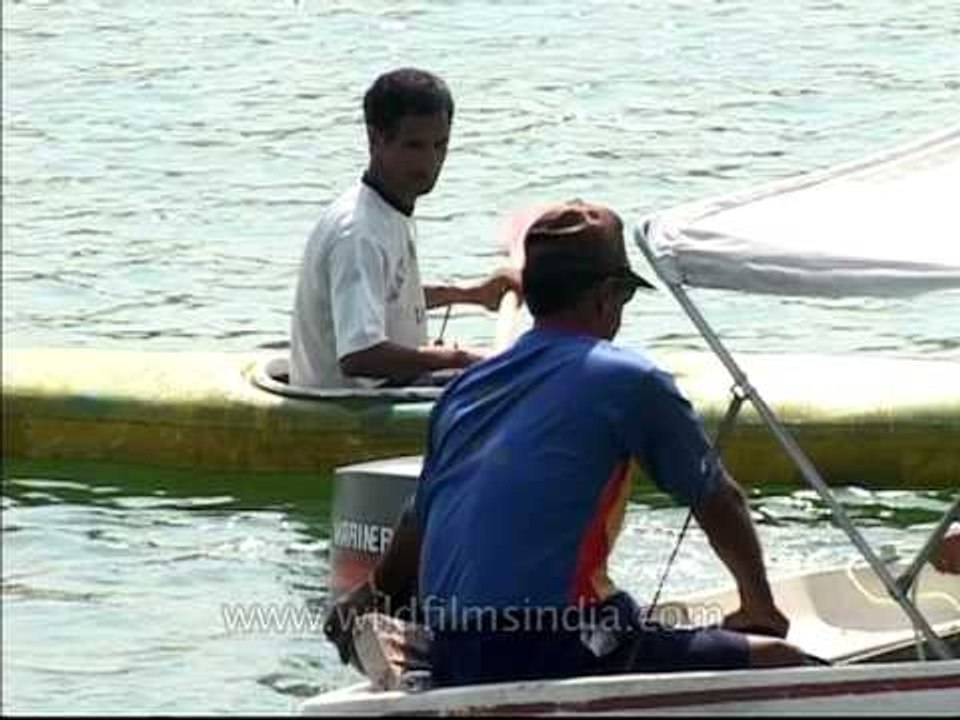 Water Skiing at Pong Dam, Himachal Pradesh
