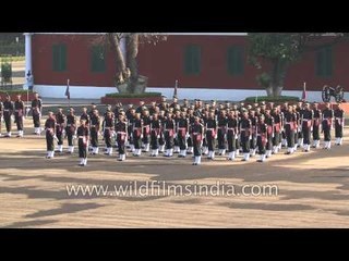 Cadets stand in companies