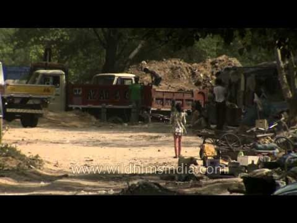 Labourers working under the hot sun