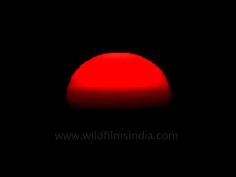 What a colour? Timepase of setting sun at Landour, Himalayas