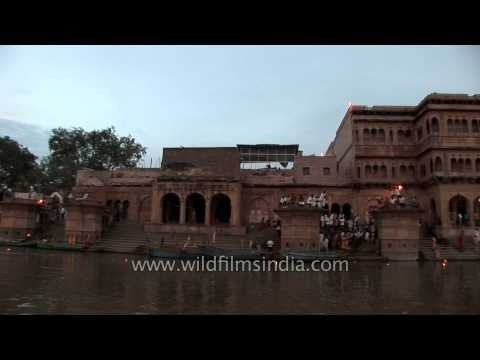 Ghats of Yamuna river at Vrindavan