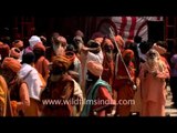Holy Sadhus gathered for special Bhandara ceremony at Varanasi