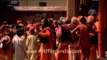 Indian holy saints assembled for Bhandara ceremony, Varanasi