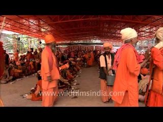 Huge holy crowds arrive for Samashti Bhandara at Maha Shivratri