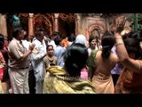 A musical offering by devotees during Shree Krishna Janmashtami at Vrindavan