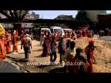 Large holy crowd gathered for Samashti Bhandara during Maha Shivratri