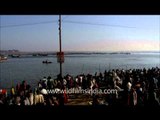 Lakhs of devotees descended at Sangam during Maha Kumbh