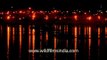 A night view of the banks of 'Sangam,' the confluence of rivers Ganges, Yamuna and Saraswati,
