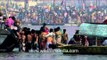 Devotees taking holy dip at Sangam, Prayag during Maha Kumbh