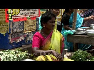 Women selling range of items on the streets of Vellore