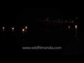 Diyas' light up and float on the holy Ganges during Maha Kumbh