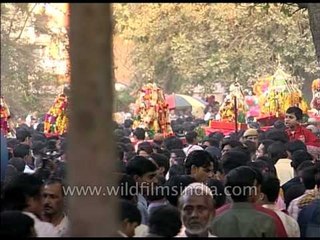 Muharram procession proceeding to Imambara