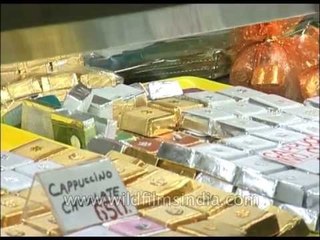 Home made chocolates at Evergreen sweets