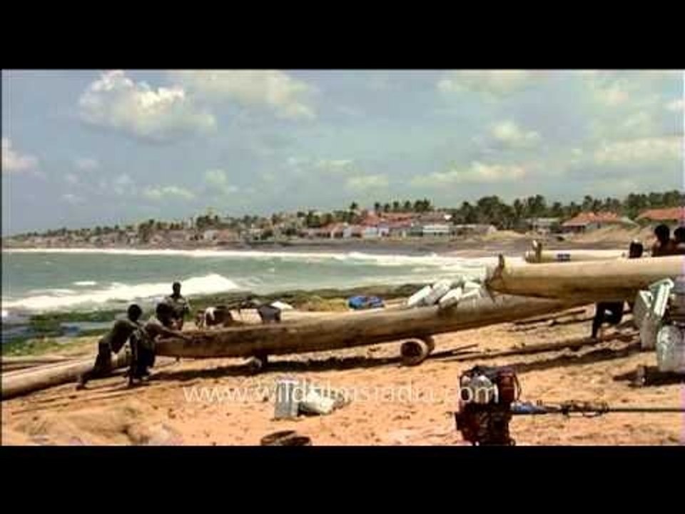 Fisherman's wharf in Kanyakumari