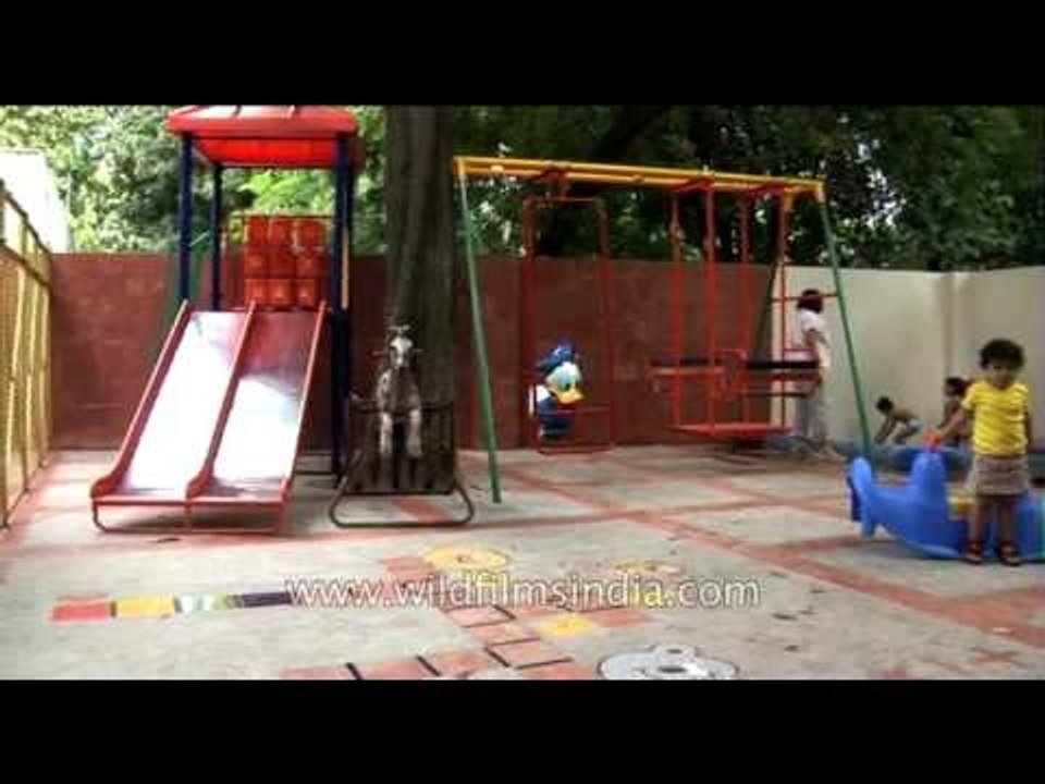 Kids having fun at play school