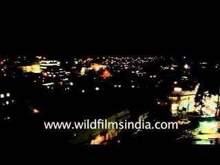 Shillong city view at night