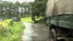 Vehicles on wet roads near Shillong Golf Course, Meghalaya