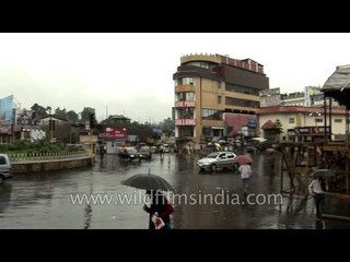 Police Bazaar on a rainy day in Shillong, Meghalaya