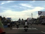 Travelling on a rickshaw in Orissa