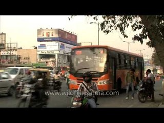 Traffic in South Extension, New Delhi