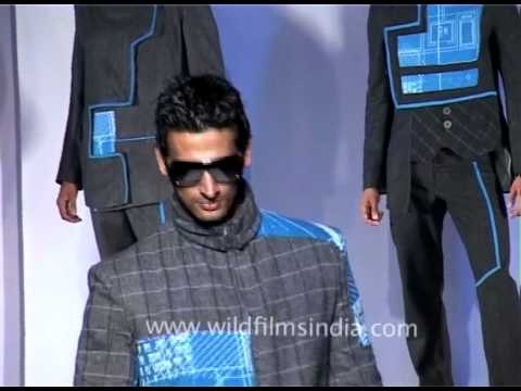 Models walking the ramp - at Delhi fashion show
