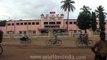 Front view of Puri railway station in Odisha