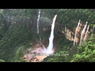 Cascading falls and rising mists of famed Cherrapunji