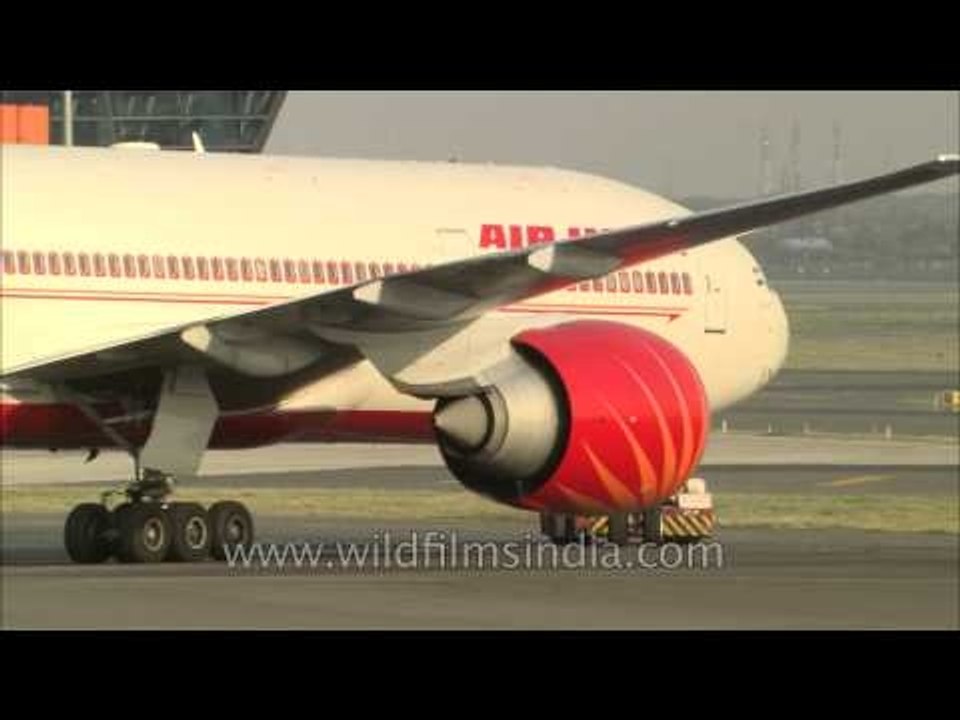 Air India, Indigo and Jet Boeing planes take off from New Delhi airport