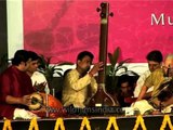 The Indian violin accompanied by sitar and percussion instruments