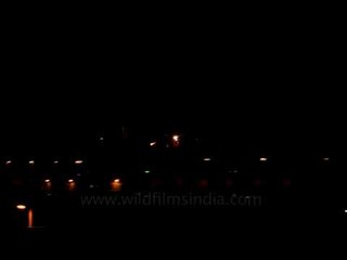 Night view of Indira Gandhi international Airport
