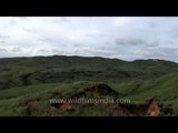 Panaromic view of the rain soaked township of Cherrapunji, Meghalaya