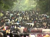 Endless crowd during Jagannath Ratha yatra in Puri, Odisha