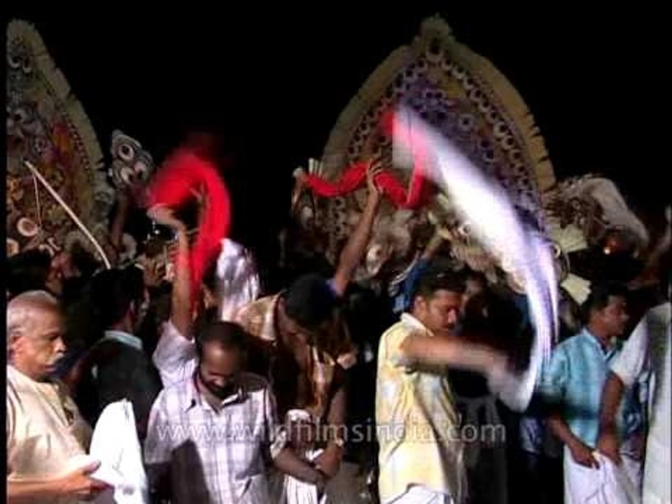 Procession of Padayani festival, Kerala