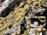 Roping up to cross the Ramani slabs in the Nanda Devi Sanctuary