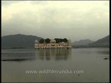 Jal Mahal Palace amidst Man Sagar Lake in Jaipur, Rajasthan