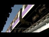 Crowded local trains of Mumbai
