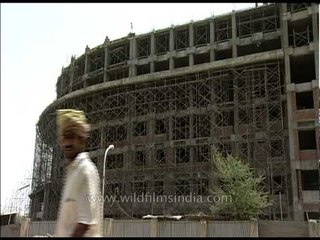 Building under construction near Safdarjung Hospital: Delhi