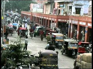 A busy street in Jaipur, Rajasthan