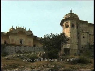 Nahargarh Fort standing on the edge of the Aravalli Hills in Jaipur, Rajasthan