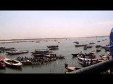 Boats on the bank of river Ganga - Varanasi