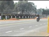 BSF in full balance mode performing bike stunts at Republic day