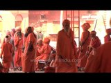 Holy saints gathered for special bhandara ceremony during Maha Shivratri