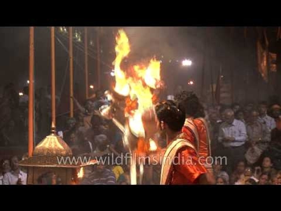 Ganga Aarti ceremony in Banaras