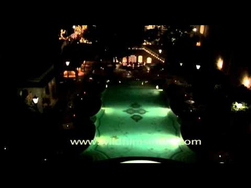 Custom swimming pool and spa of Samode Palce li...