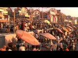 Thousands of Hindu devotees gathered at Varanasi ghat for Maha Shivratri celebration