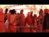 Holy saints assembled for Samashti Bhandara during Maha Shivratri at Varanasi