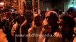 Devotees waiting for turns to enter temple during Mahashivratri in Varanasi