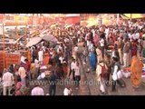 Ghats in Varanasi filled with devotees on the eve of Mahashivratri
