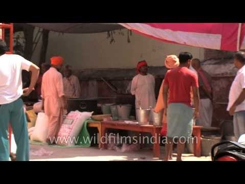 Samashti Bhandara at Juna Akhada during Maha Shivratri