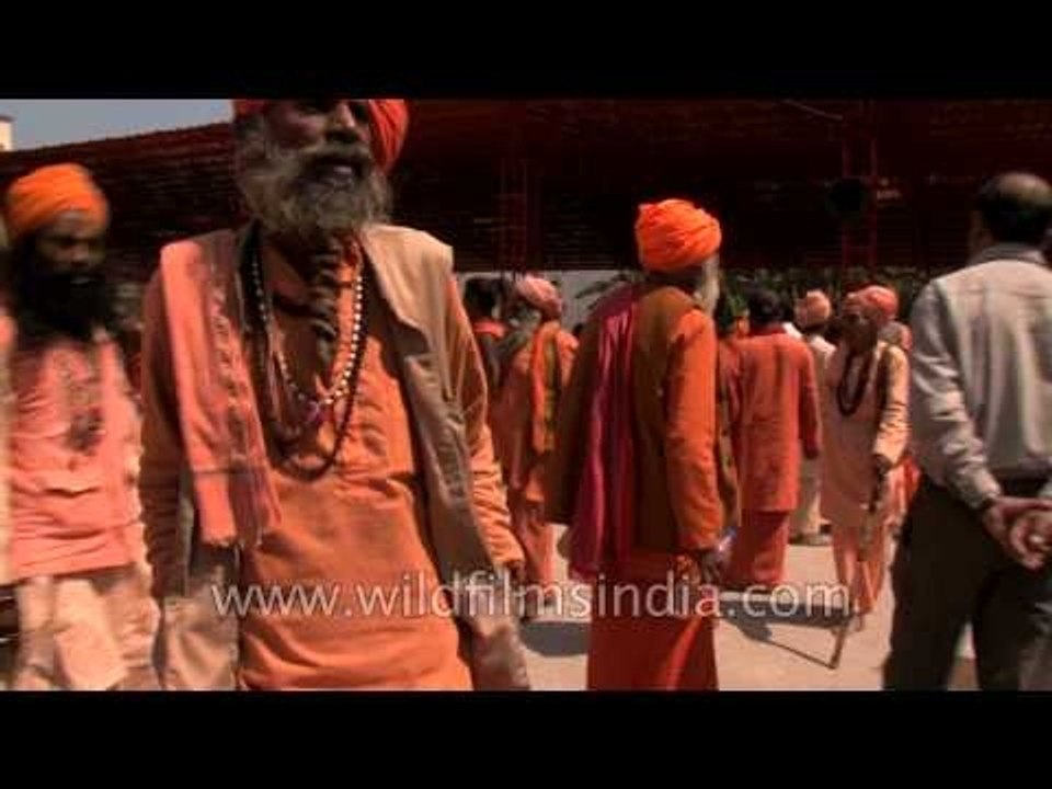 The crowd of Holy Saints at Juna Akhada